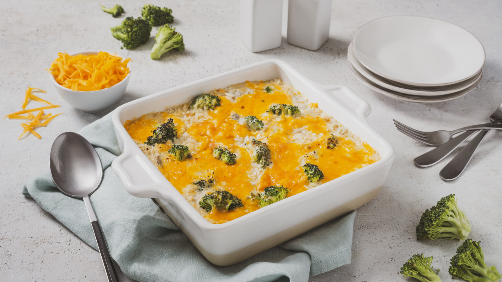 Broccoli and Cheddar Cheese Rice Casserole | Success® Rice