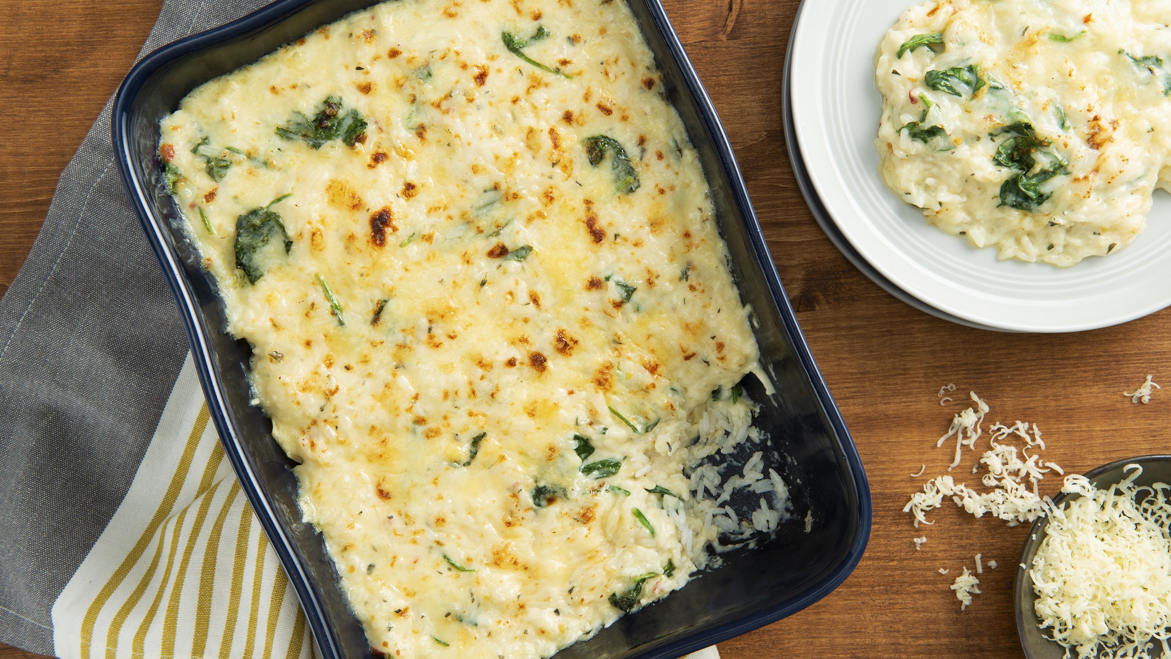 Three-Cheese Fondue & Spinach Rice Casserole | Success® Rice