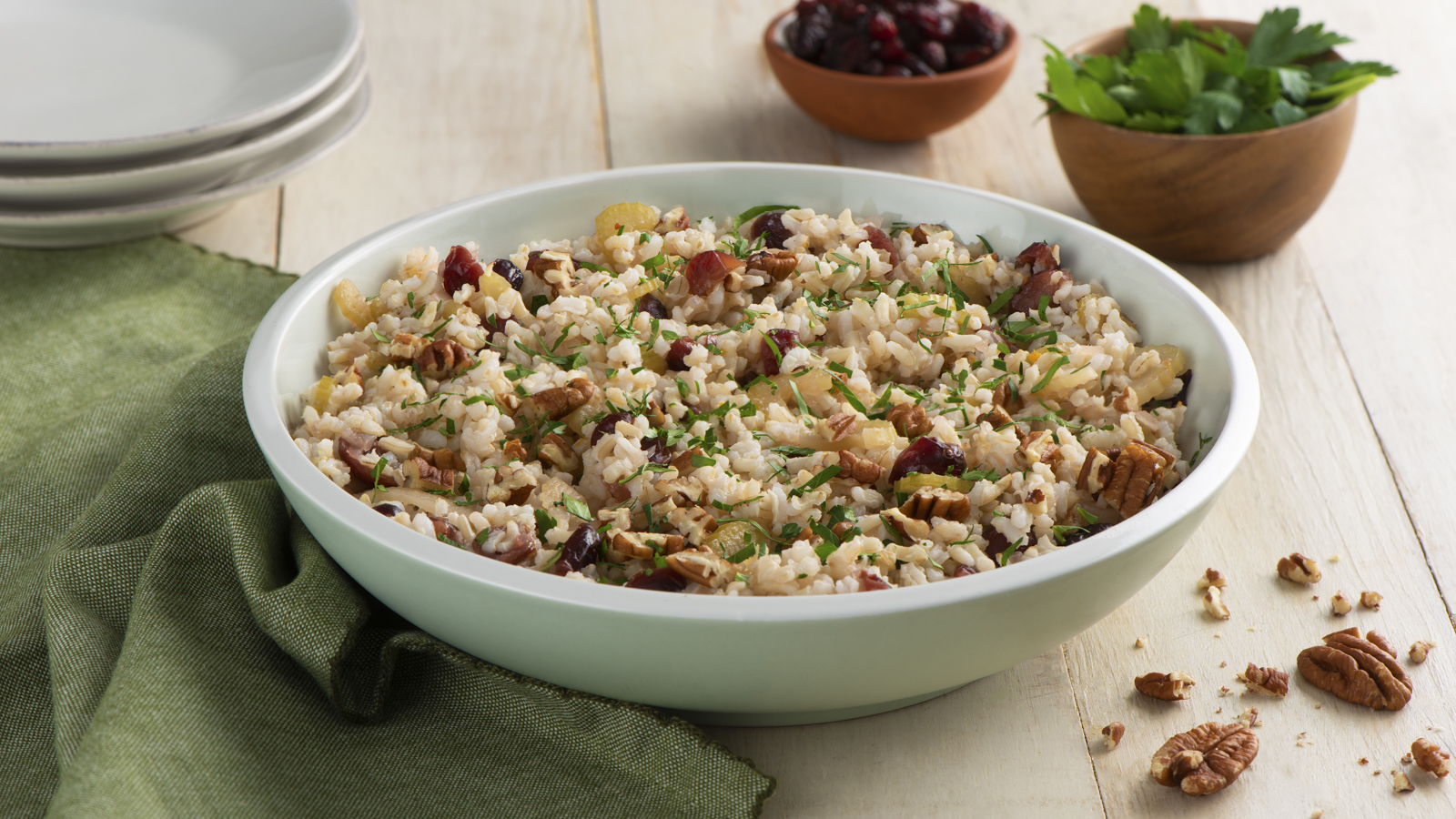Gluten Free Cranberry Pecan Brown Rice Stuffing | Success® Rice