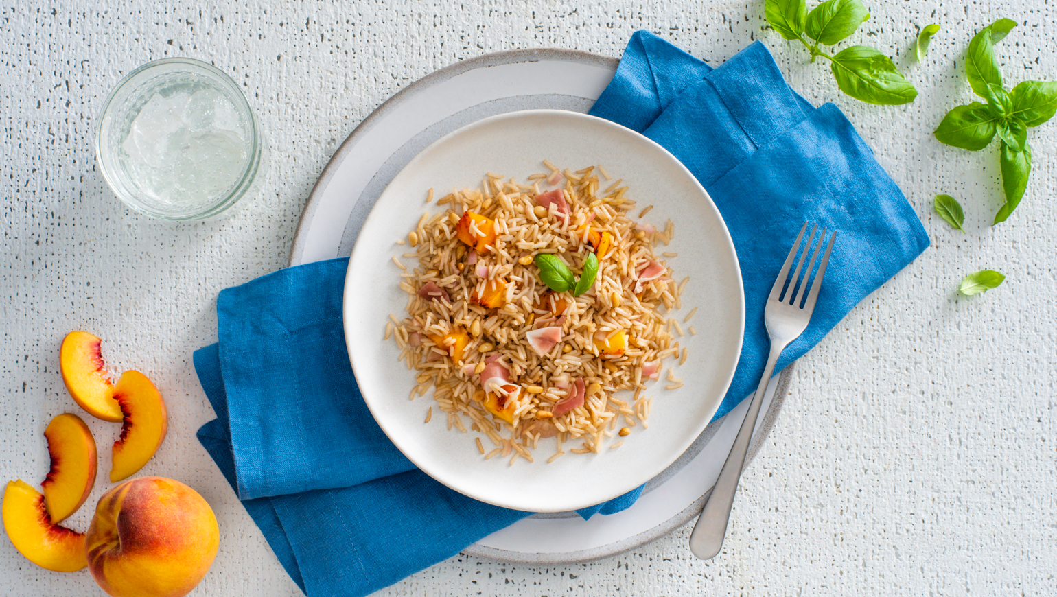 Peach and Prosciutto Rice Pilaf | Success® Rice