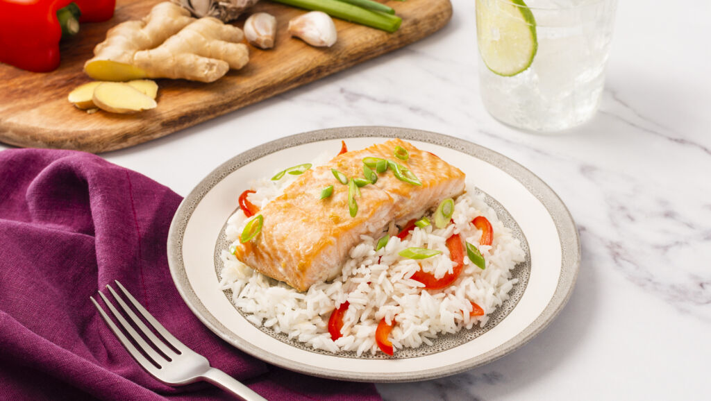 Honey Ginger Baked Salmon