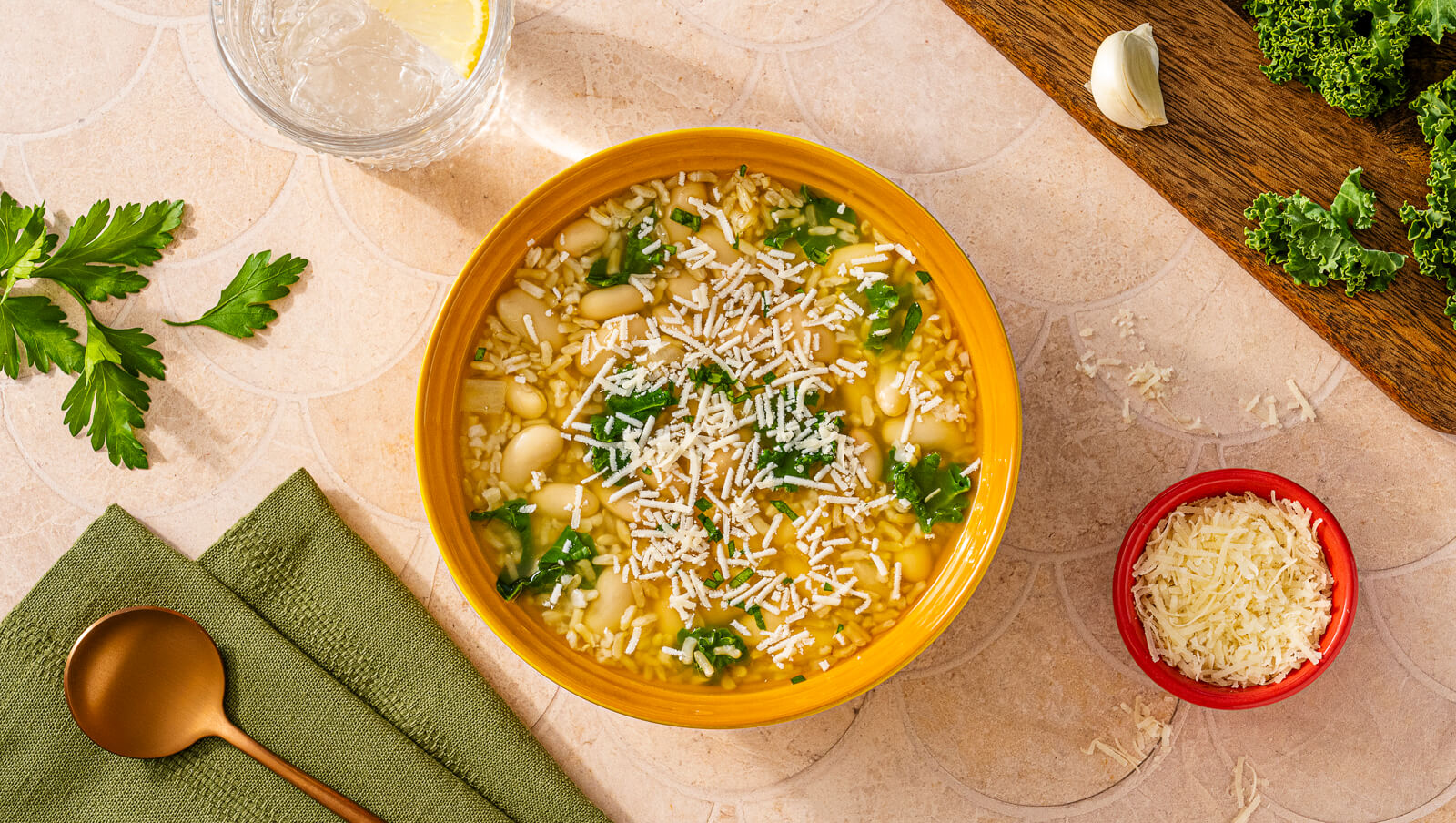 Kale, Bean and Rice Soup Recipe