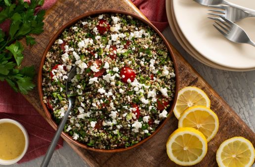Mediterranean-tabouli-with-quinoa-tomatoes-feta-cheese-and-mint