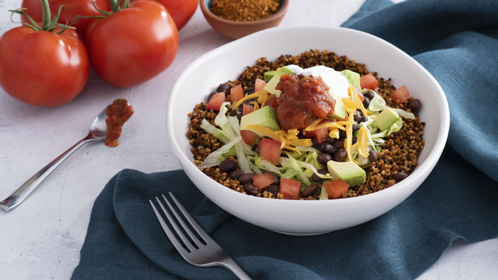 Taco Bowls With Quinoa and Black Beans | Success® Rice