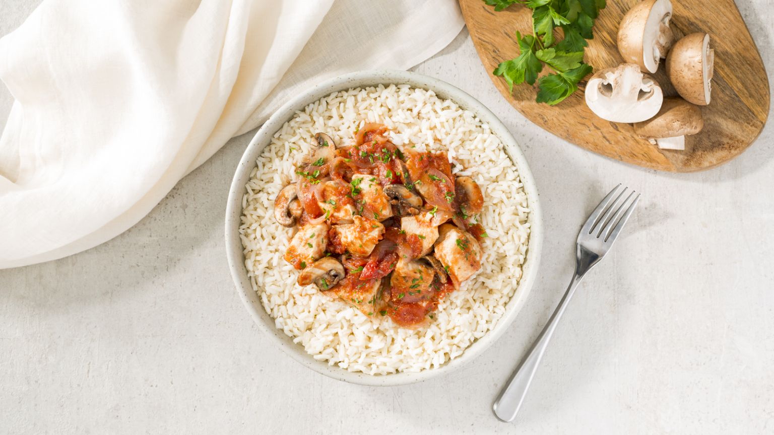 Tuscan Chicken with Tomatoes and Rice