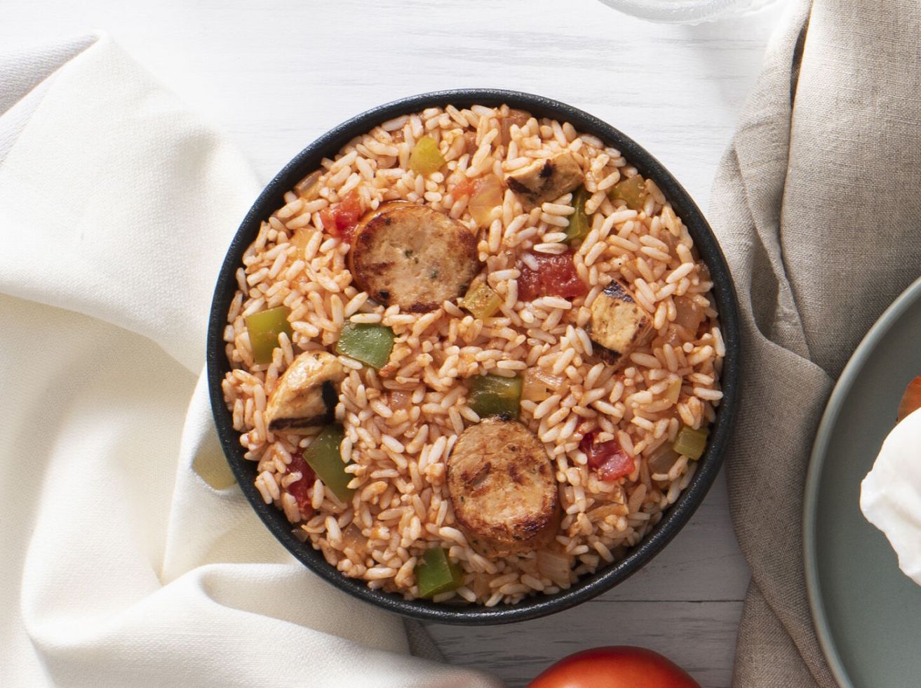 Simple Chicken and Sausage Jambalaya with White Rice Success® Rice