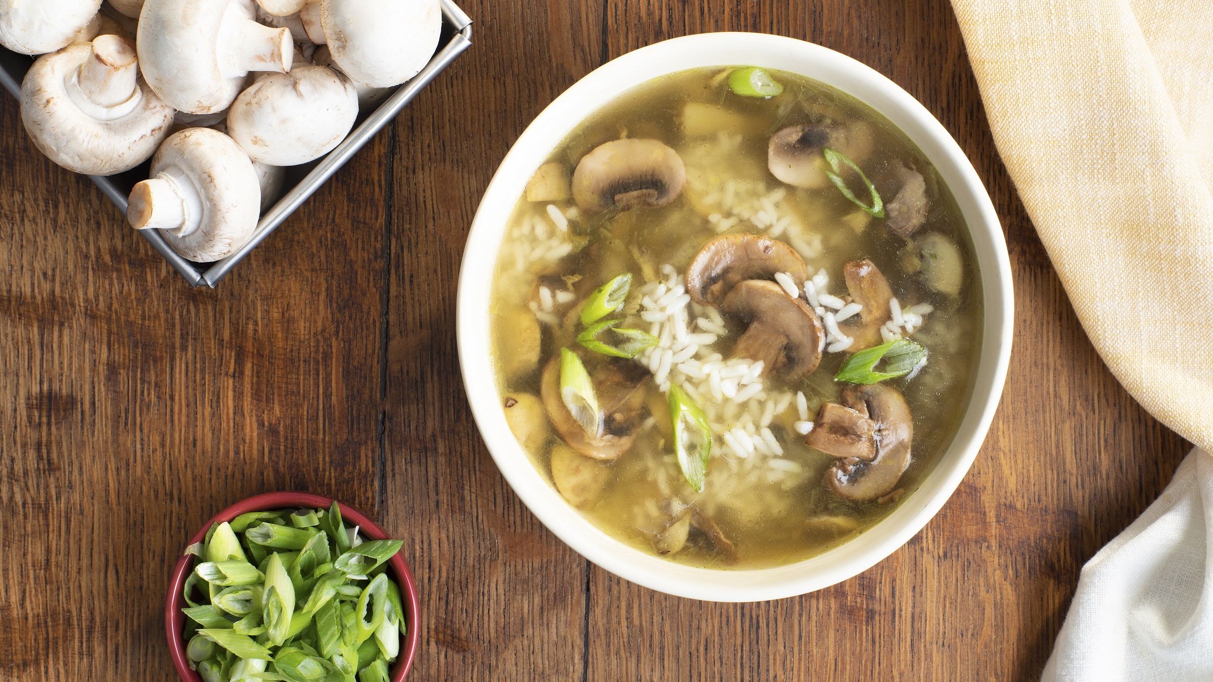 Savory Mushroom and Rice Soup | Success® Rice