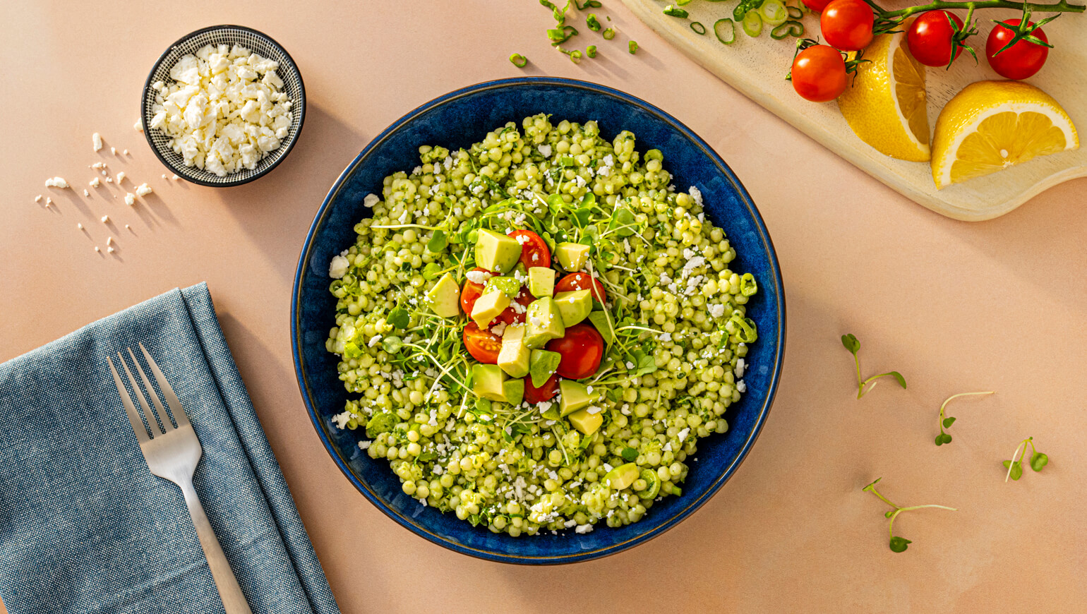 Green Goddess Pearl Couscous Salad