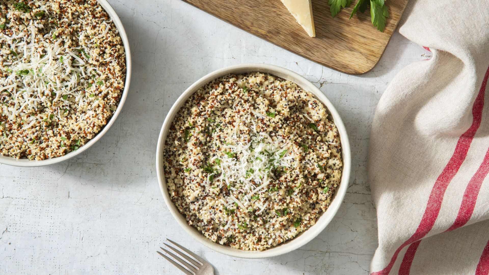 Creamy Quinoa Risotto with Parmesan Cheese Success® Rice