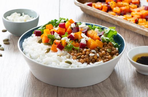 Autumn Vegetable and Rice Power Bowl