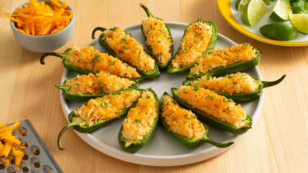 Jalapeño Rice Poppers with cheese