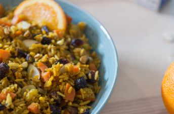 Jeweled Basmati Rice with Orange and Pistachios