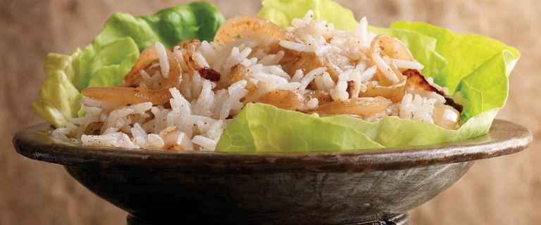Aromatic Onion Rice Pilaf