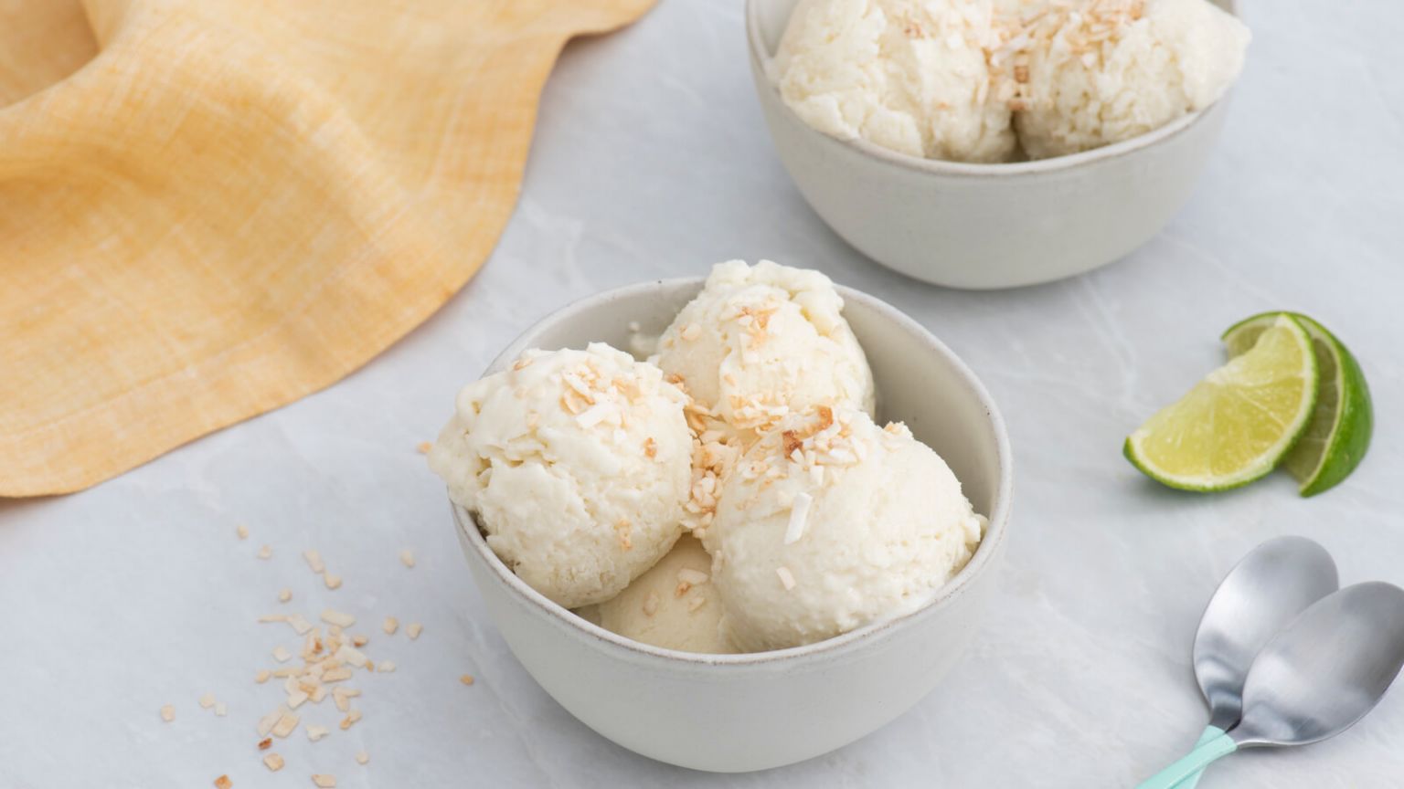 Frozen Coconut Rice Pudding Ice Cream