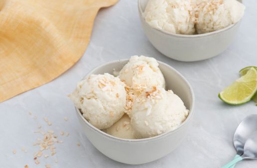 Frozen Coconut Rice Pudding Ice Cream