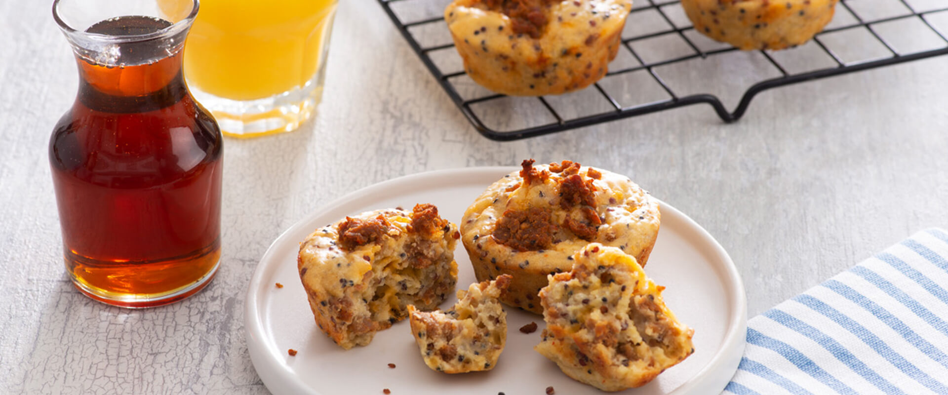 Sausage, Egg and Cheese Muffins with Quinoa | Success® Rice