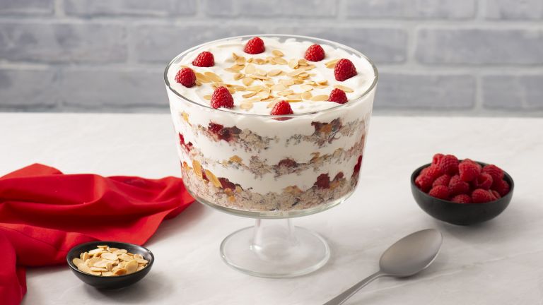 Cran-Raspberry Quinoa Rice Pudding Trifle