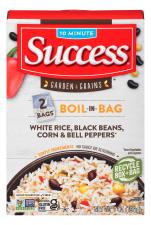 White Rice, Black Beans, Corn & Bell Peppers