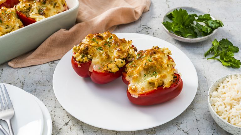 Thanksgiving Feast Stuffed Peppers