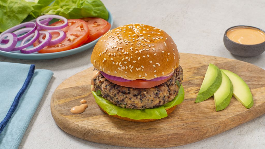 black-bean-and-quinoa-burger-with-feta-cheese