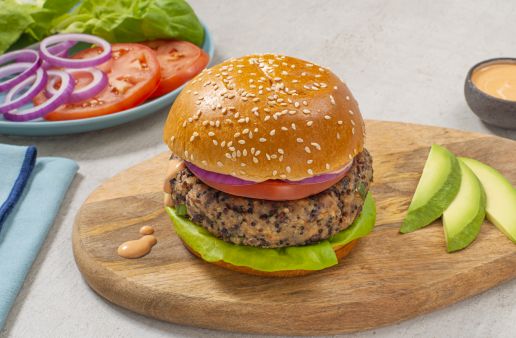 black-bean-and-quinoa-burger-with-feta-cheese