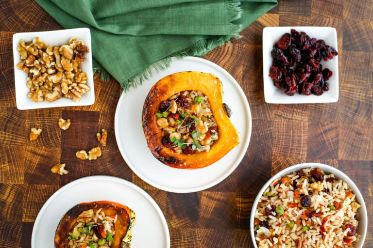 Vegetarian Stuffed Squash