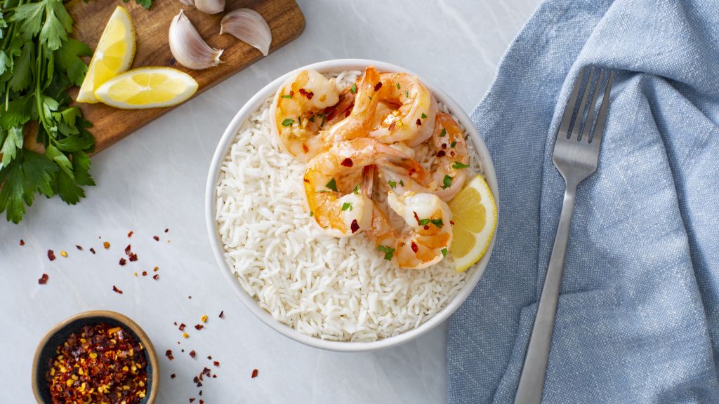 garlic-butter-shrimp-scampi-served-over-basmati-rice