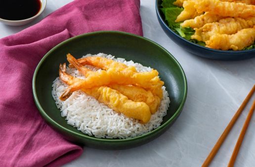 Shrimp tempura dinner bowl recipe
