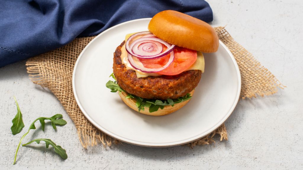 Ultimate meatless burger recipe with lentils and rice
