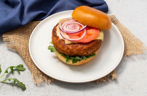 Ultimate meatless burger recipe with lentils and rice