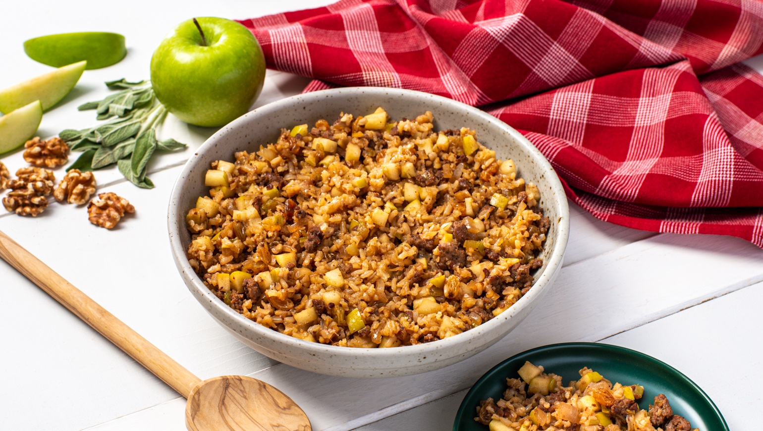 Apple and Walnut Flavored Stuffing | Success®Rice