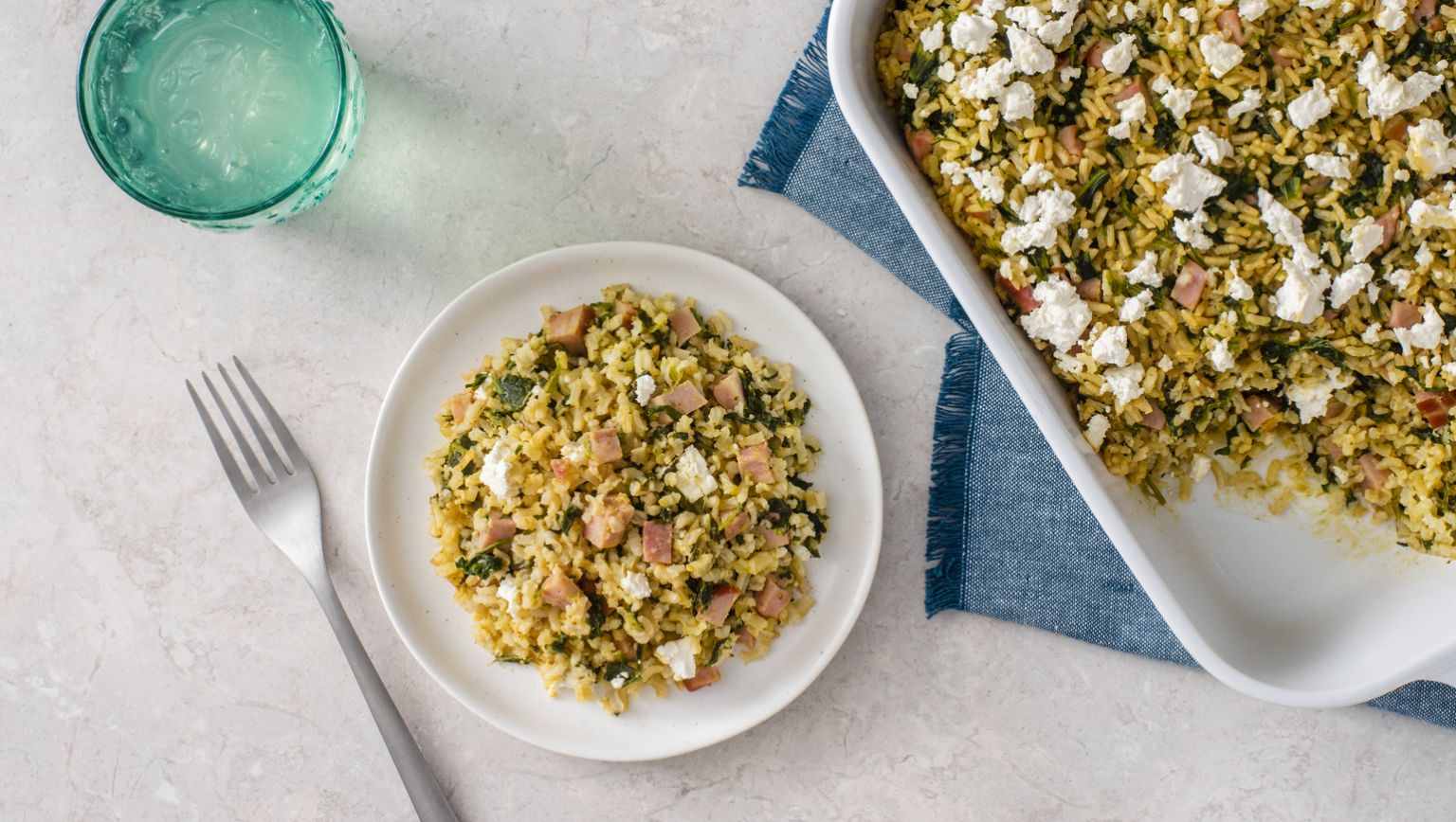 Creamed Spinach and Rice Casserole