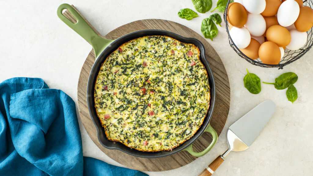 Spinach And Quinoa Fritata