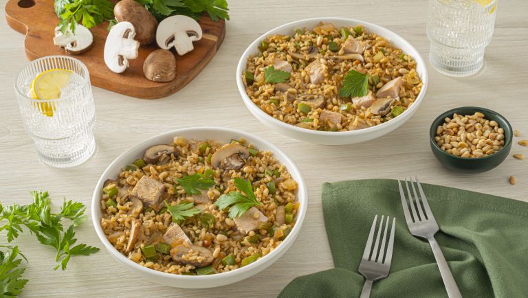 Fried Rice with Turkey and Pine Nuts