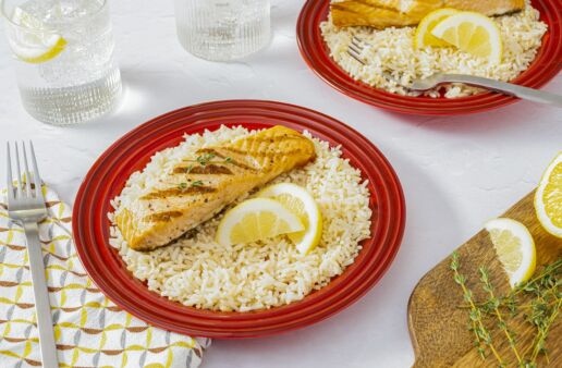 Grilled Salmon and Rice Recipe