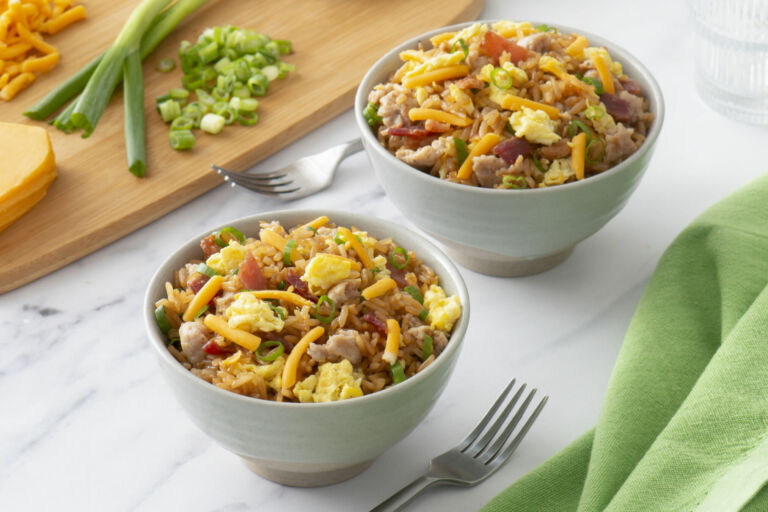 Sausage, Egg & Bacon Fried Rice