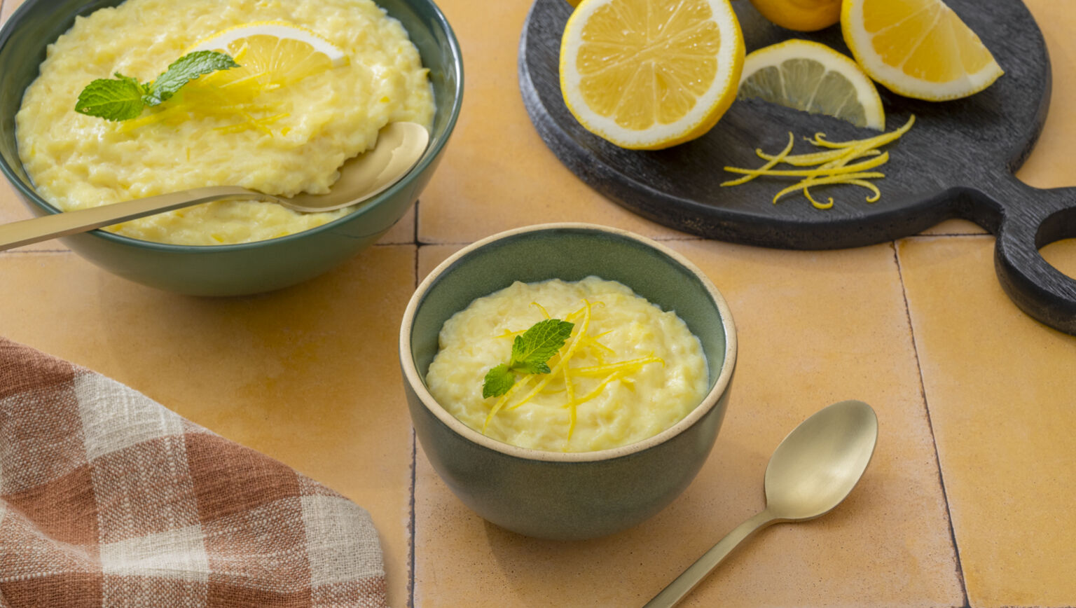 Lemon Microwave Rice Pudding