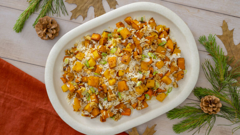 Roasted Holiday Vegetables and Rice Medley