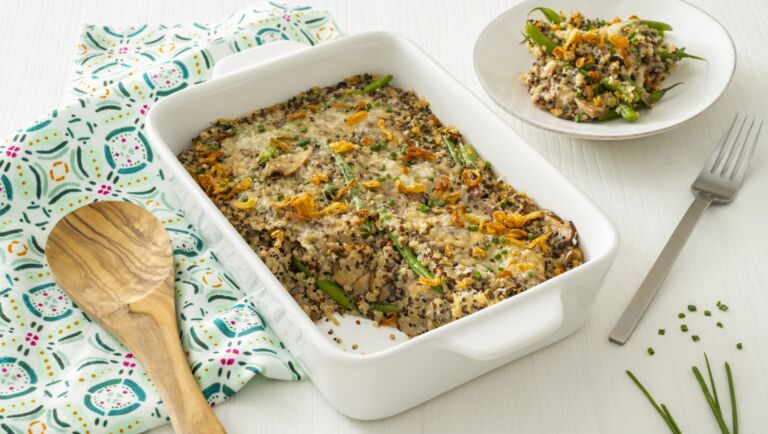 Quinoa Green Bean Casserole