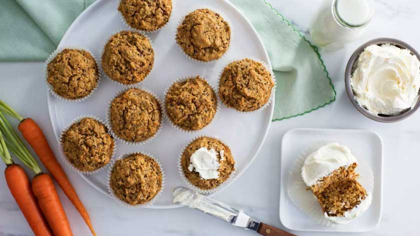 Carrot Cake Quinoa Muffins