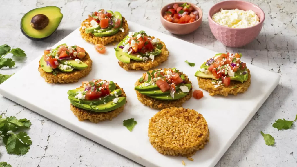 avocado toast rice cakes