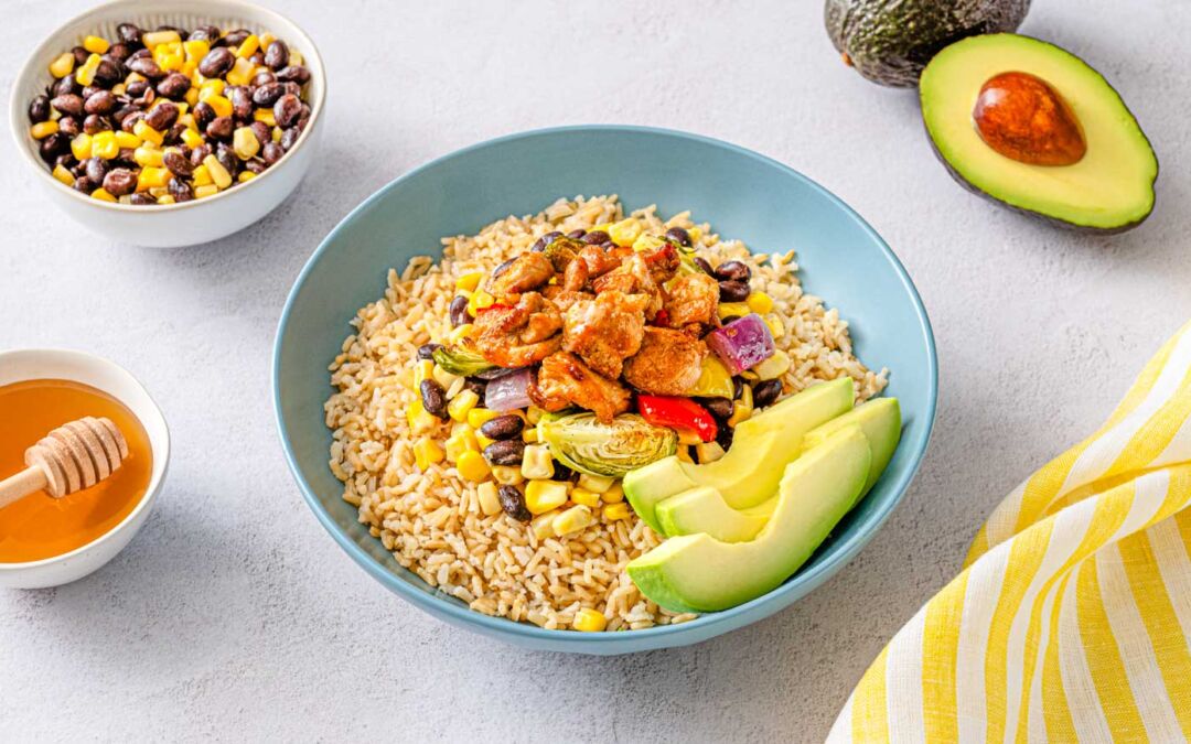 brown rice bowl dressing Rice Salad