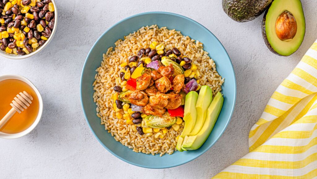 Honey Chipotle Chicken Rice Bowl