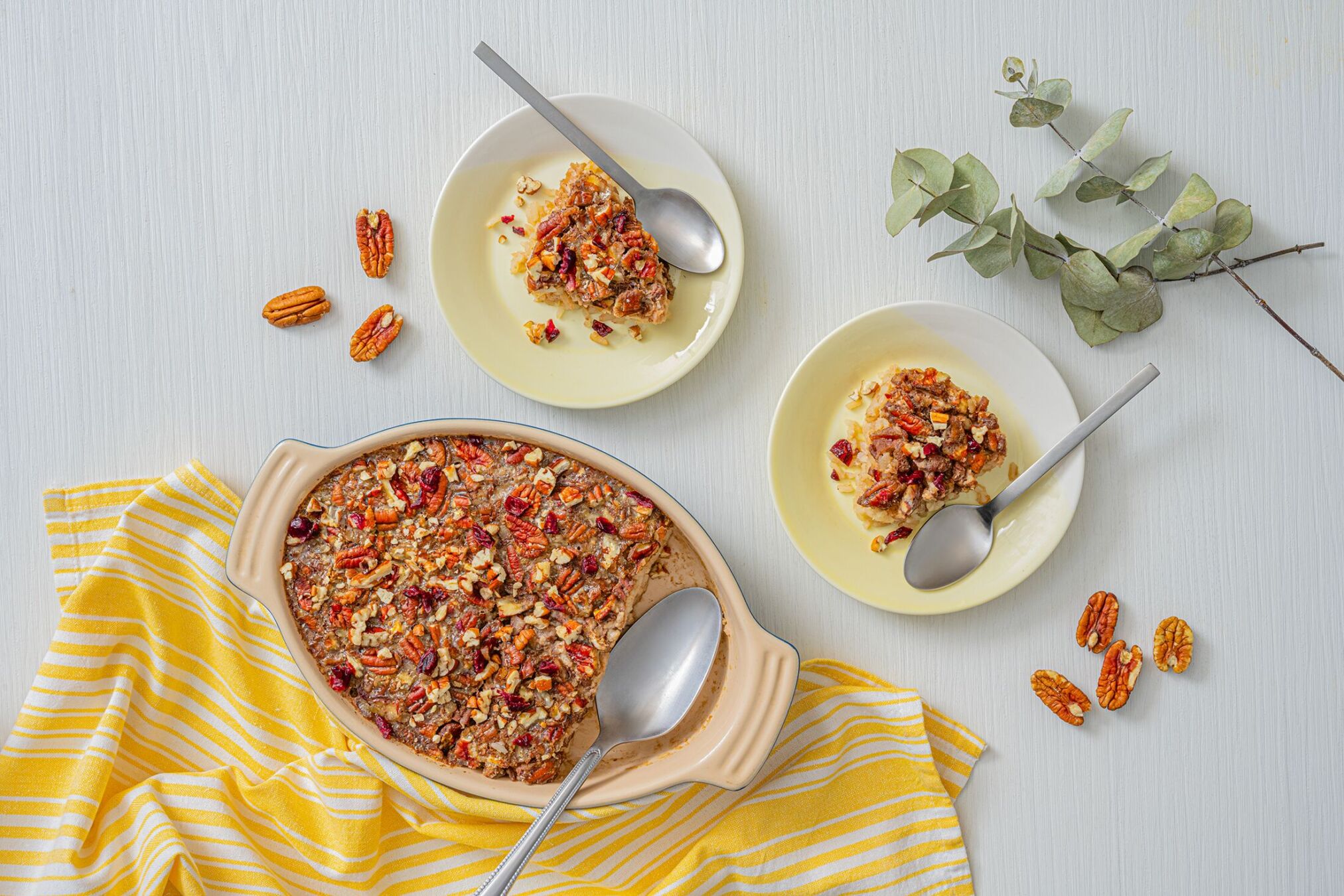 baked pecan rice pudding
