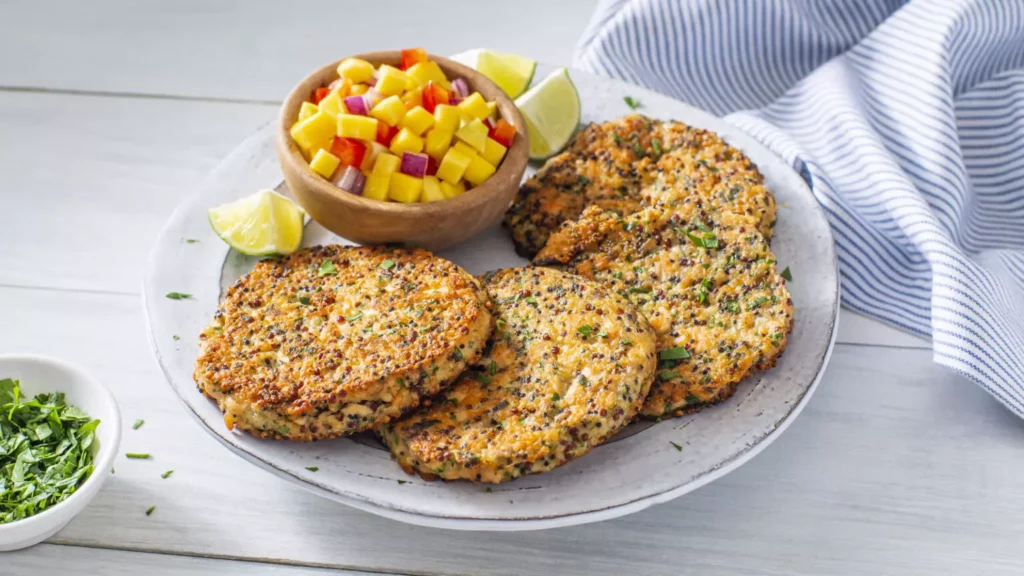 quinoa salmon cakes