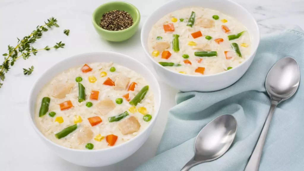 creamy chicken and rice soup recipe