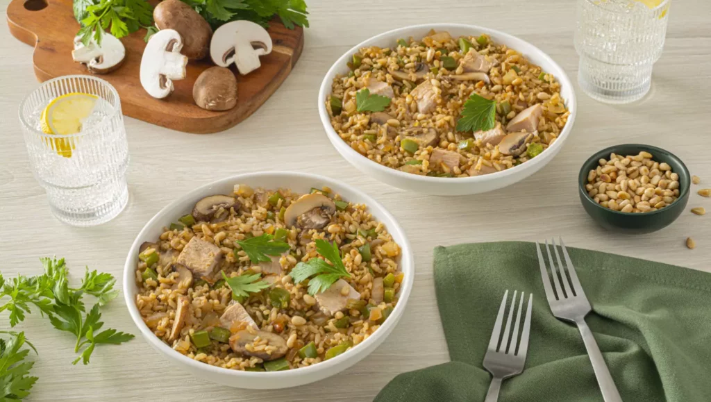 fried rice with turkey and pine nuts recipe