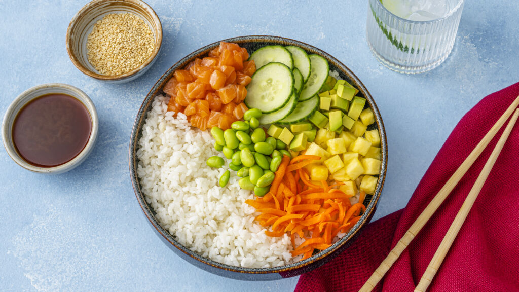 salmon poke bowl