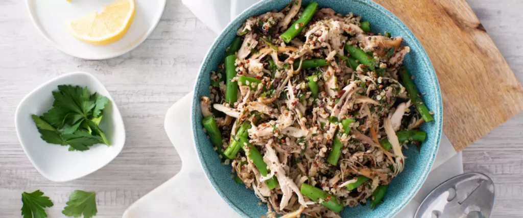 Chicken Quinoa Salad with Olive Gremolata  