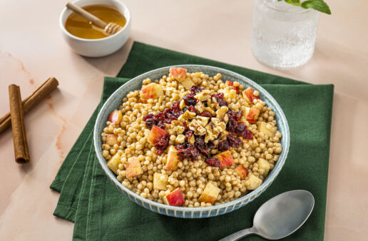 apple cinnamon pearl couscous